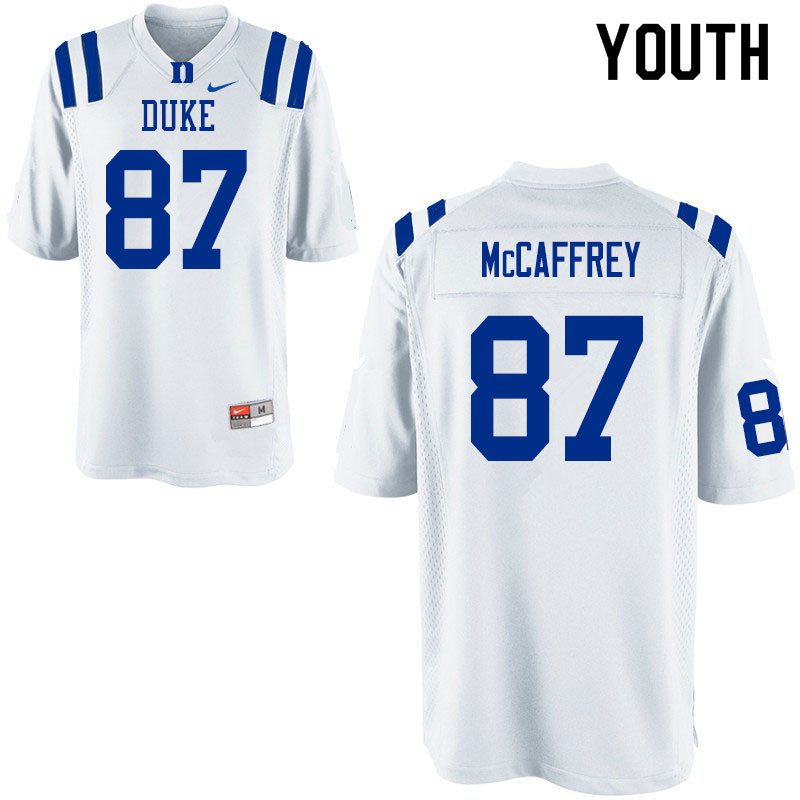 Youth #87 Max McCaffrey Duke Blue Devils College Football Jerseys Sale-White
